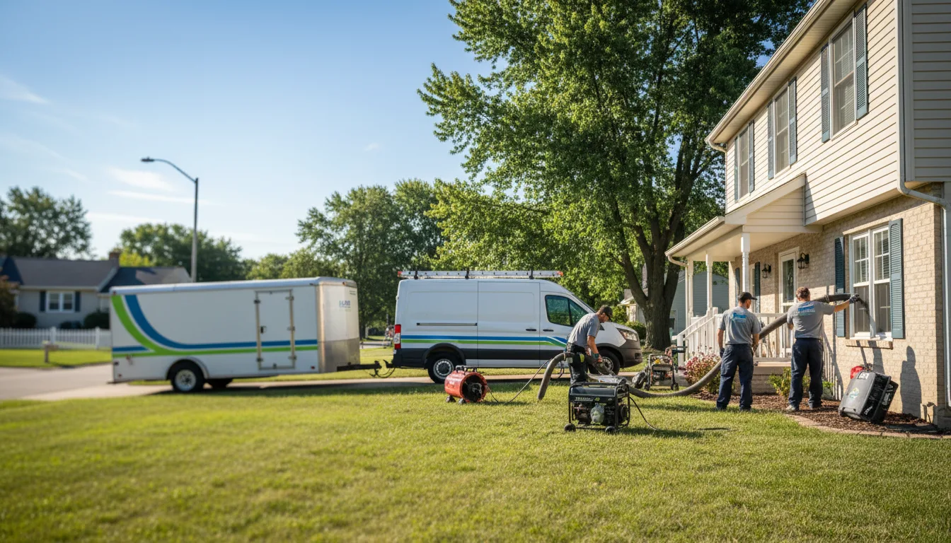 Flooded Basement Restoration And Cleanup With Repair in Denton, KS near me